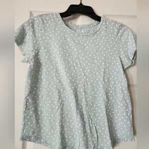 Light Blue Polka Dot Shirt